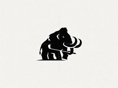 Mammoth Golf Logo animal brand branding business character design elephant emblem golf graphic design icon identity illustration logo mammoth mascot merk noviangraphic sports vector
