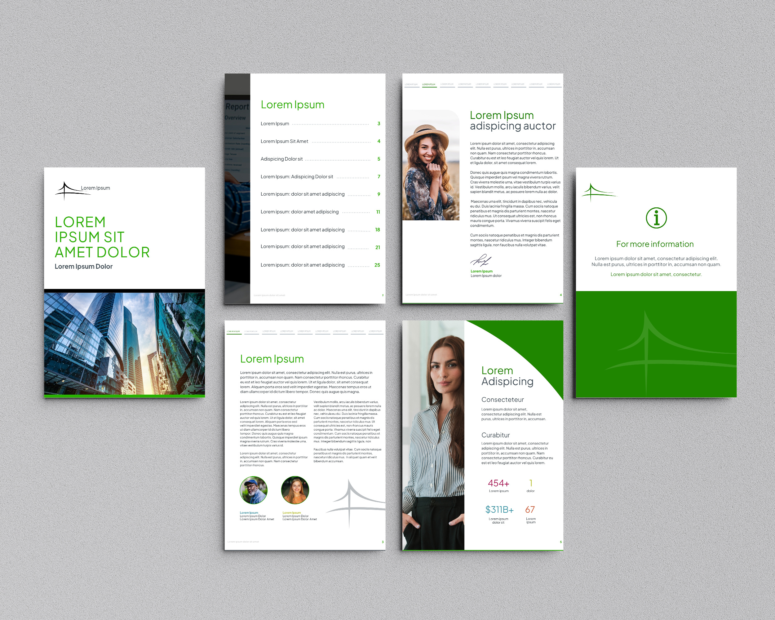 Report template design branding graphic design