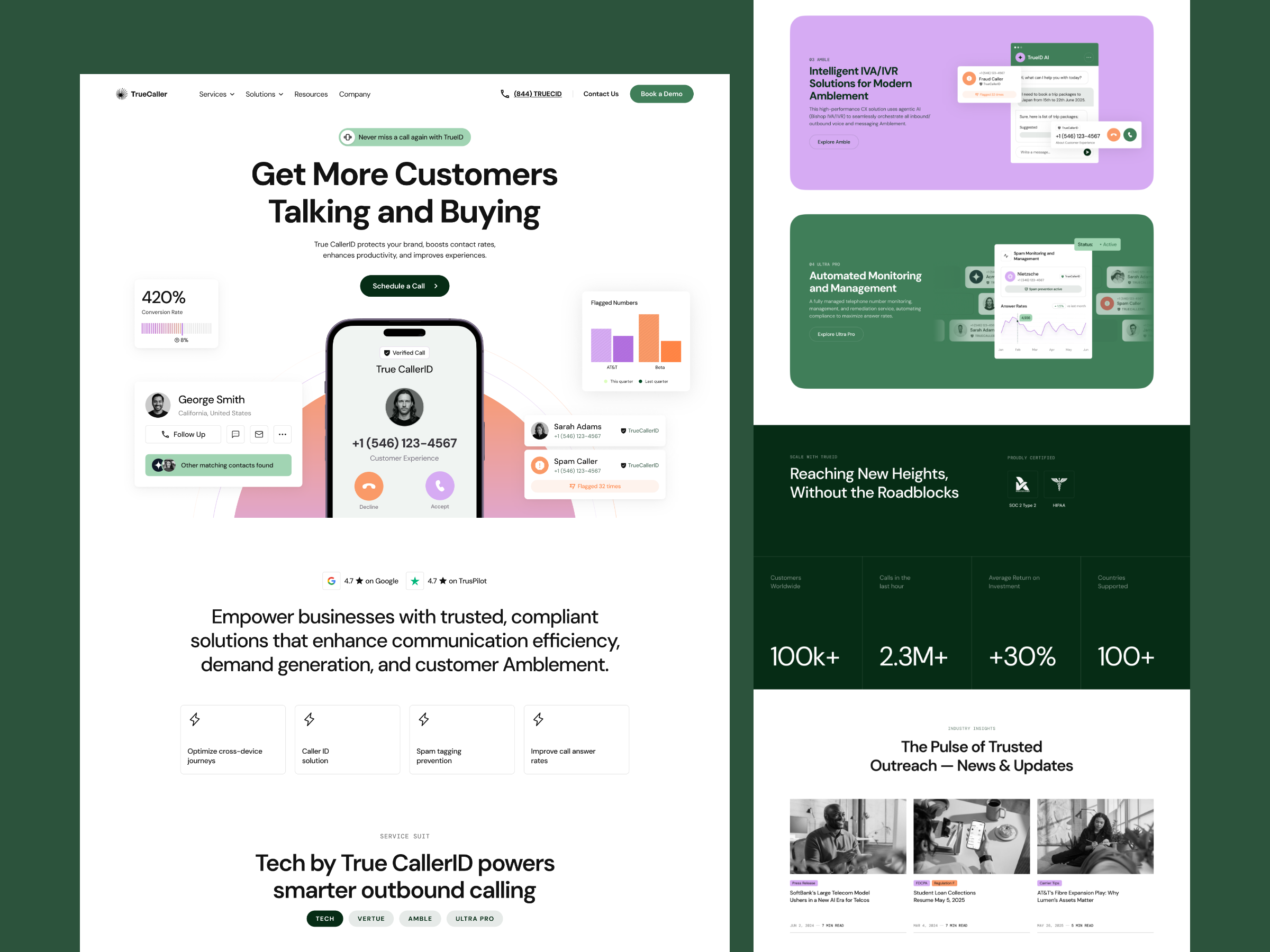 Example of SaaS Landing Page Design