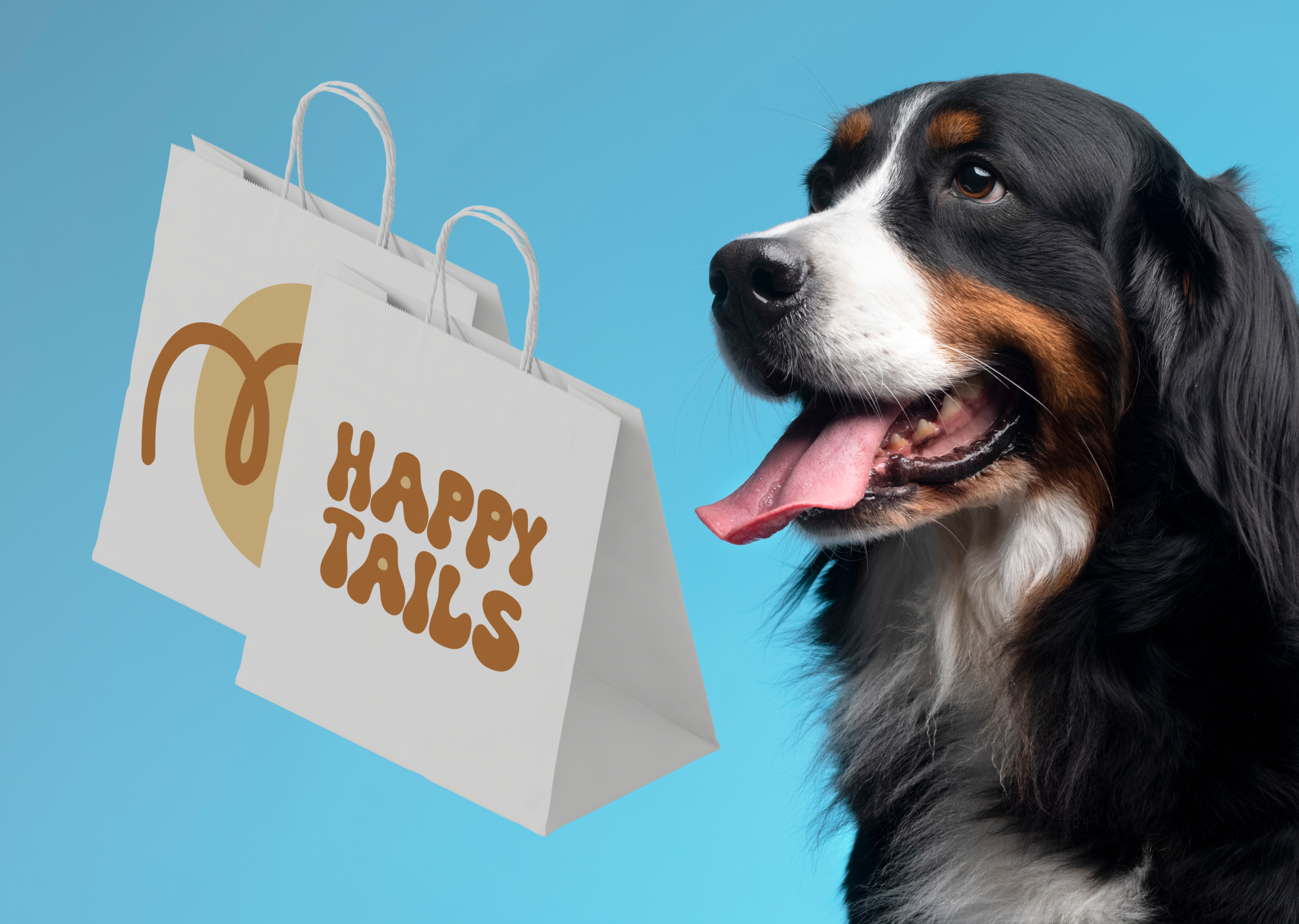 Brand Identity | Happy Tails Pet Store brand design brand guidelines brand identity branding color palette design inspiration design system graphic design identity design illustration logo logo creation logo design modern design packaging packaging design pet store print design typography visual identity