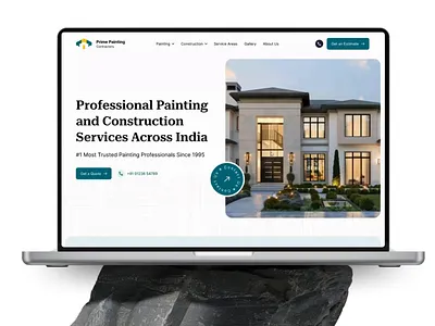 Prime Painting Contractors Real Estate & Construction Website UI architecture web design business website construction company website construction website contractor web design home services design interior design website landing page design modern web design painting contractor property website real estate ui real estate web design real estate website service website ui design ux design web design inspiration