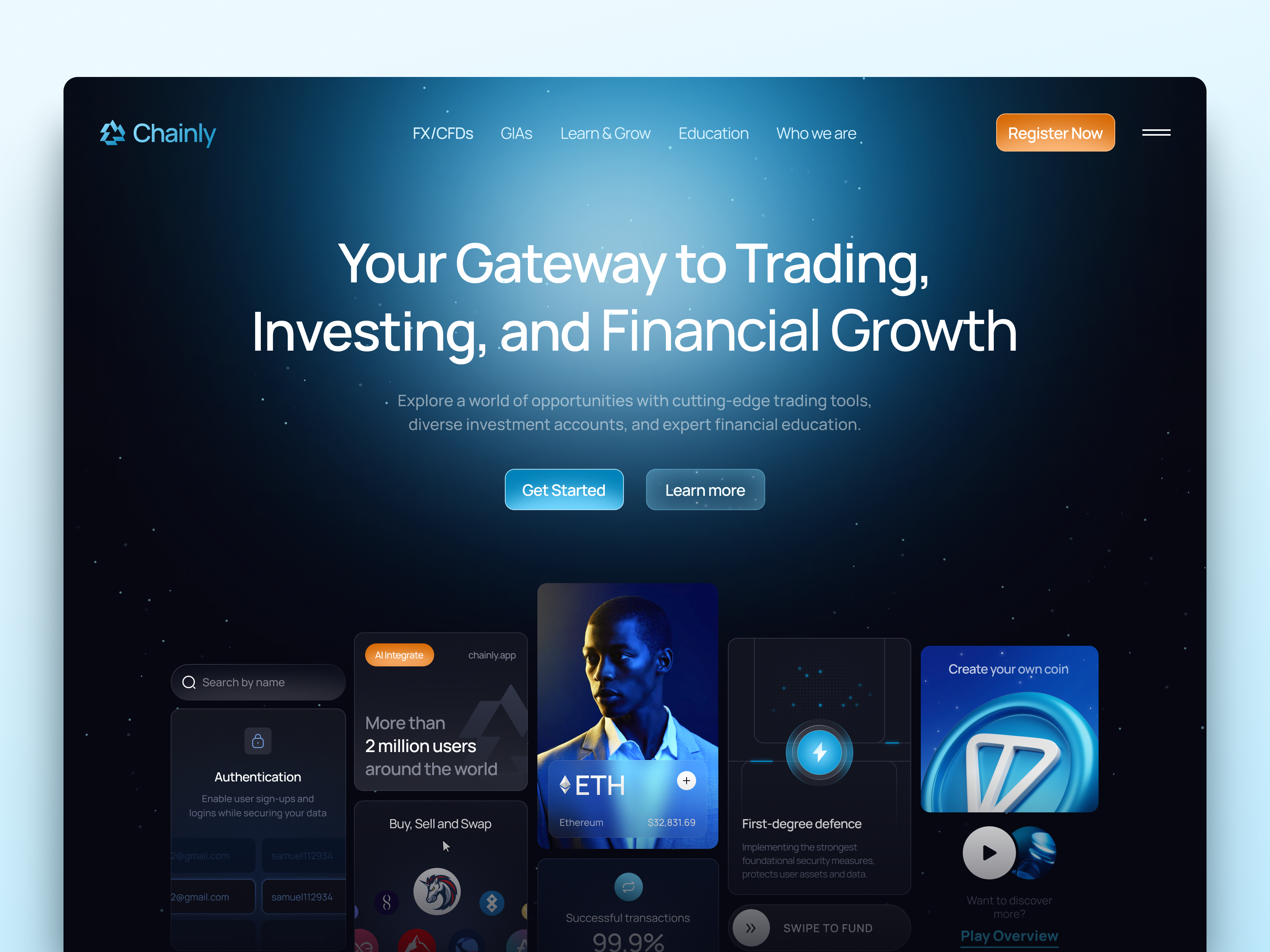 UI-UX for Trading & Investment design interface product service startup ui uiux ux web website