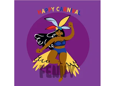 Woman Wearing Brightly Colored Clothes and Dancing accessories background brasil brazilian carnival celebration costume culture dance entertainment event festive fun masquerade music parade party performing traditional