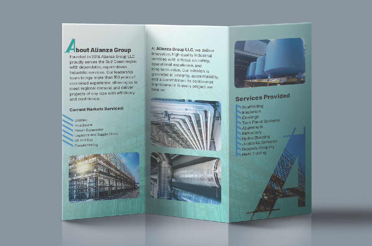 Alianza Group Brochure adobe adobe creative suit branding brochure design graphic design graphic designer illustration photoshop