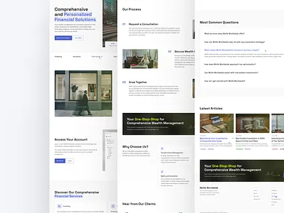 Wolfe Worldlife | Website design 💻 banner bussines crm dashboard design agency graphic design home page landing page light mode logo minimalism platform problem solving uiux design ux solution visual website