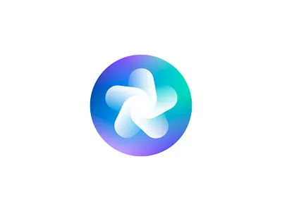 Star + Propeller logo concept blockchain branding connection cosmic gradient icon infinity logo mark modern motion propeller rotation solana space star stars swirl technology