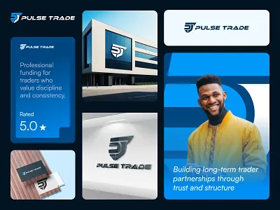 Pulse Trade – PT Lettermark Logo arrow brand identity branding crypto funding crypto prop firm crypto trading capital funded crypto trading letter pt logo logo logo design professional trading firm prop trading firm proprietary trading pt logo shield shield logo tech tech logo tp logo trade logo