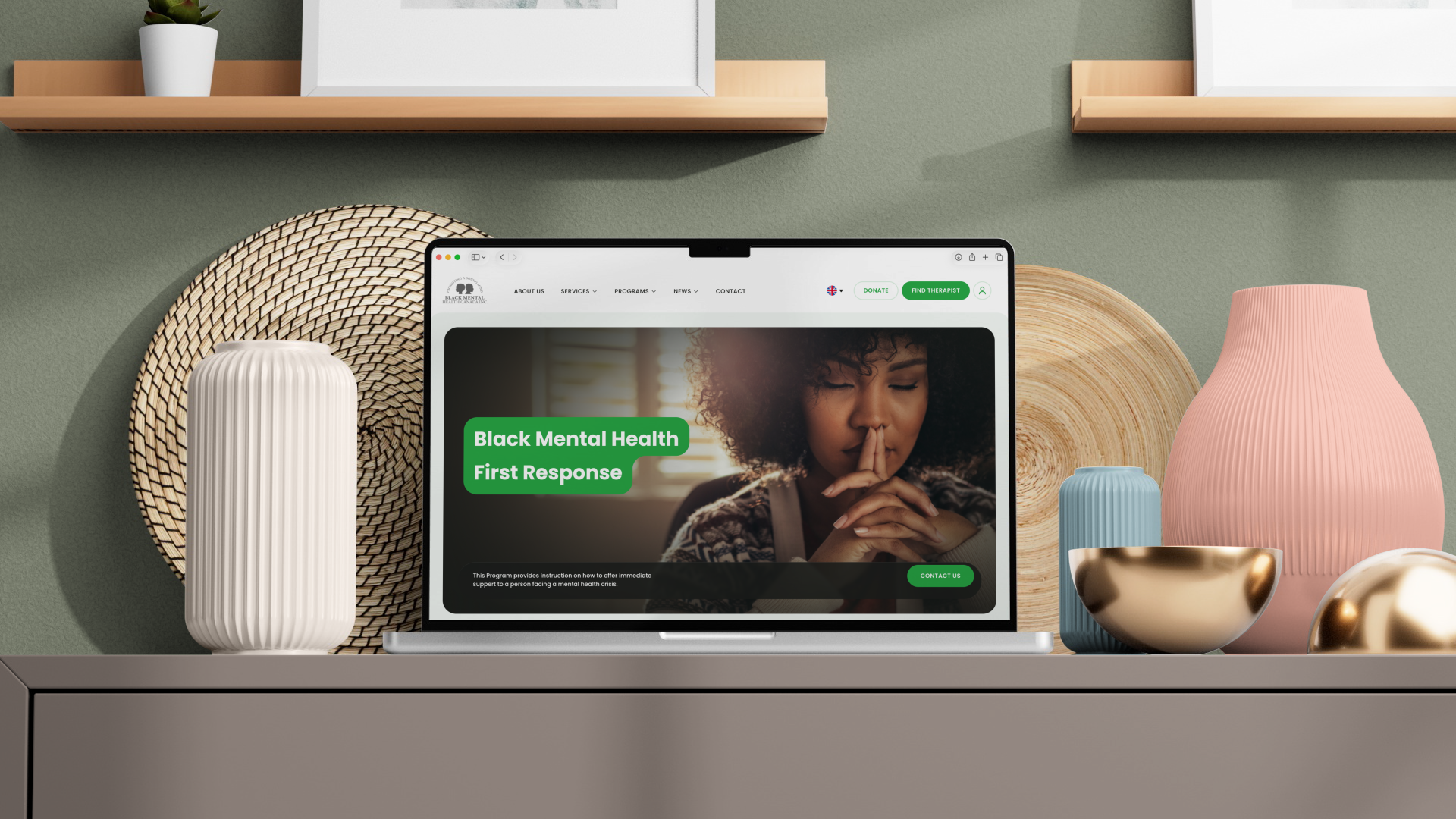 Mental Health Platform Landing Page UI Design animation figma healthcare design landing page design mental health ui mockup motion graphics ui uiux design ux wellness app