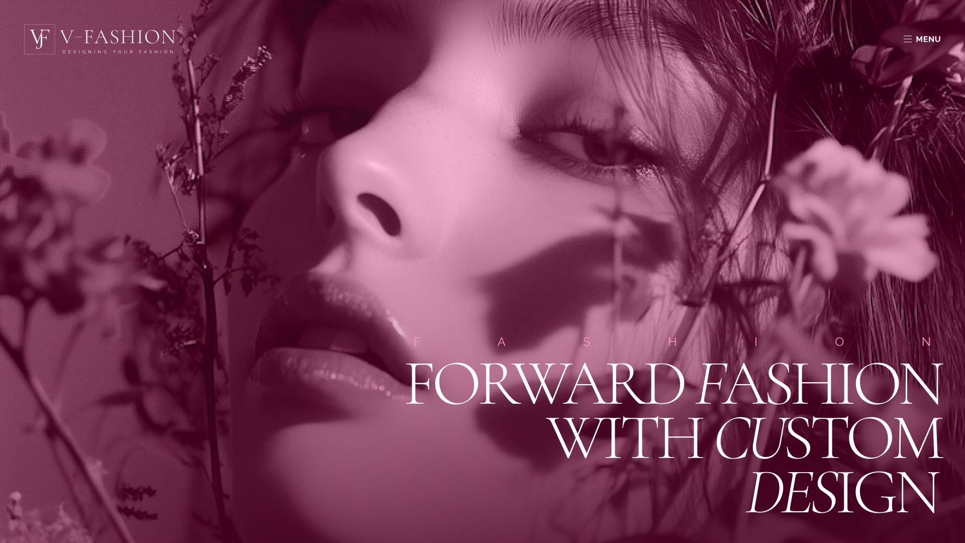 V Fashion - In Motion branding creative development fashion immersive immersive design web design women