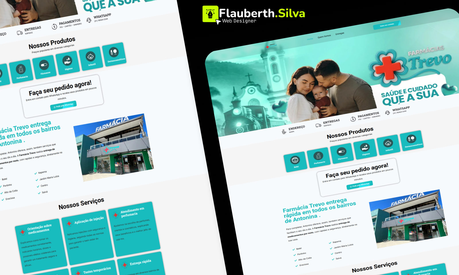 Landing Page Farmácia TREVO animation