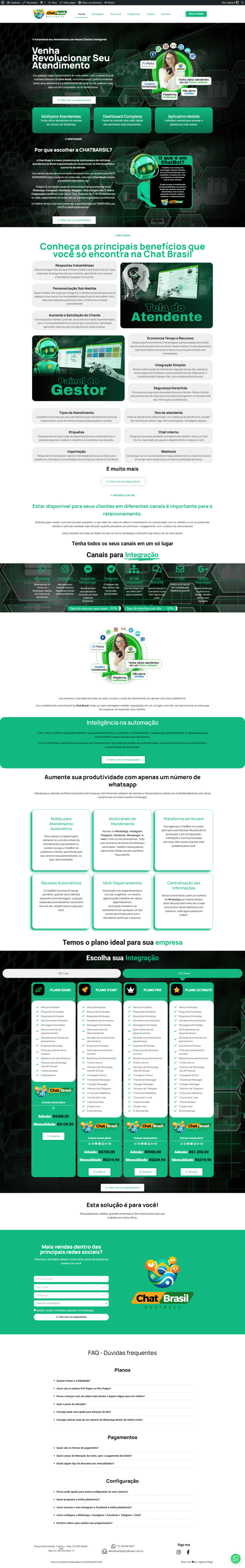 Pagina de vendas Chatbrasilbusiness