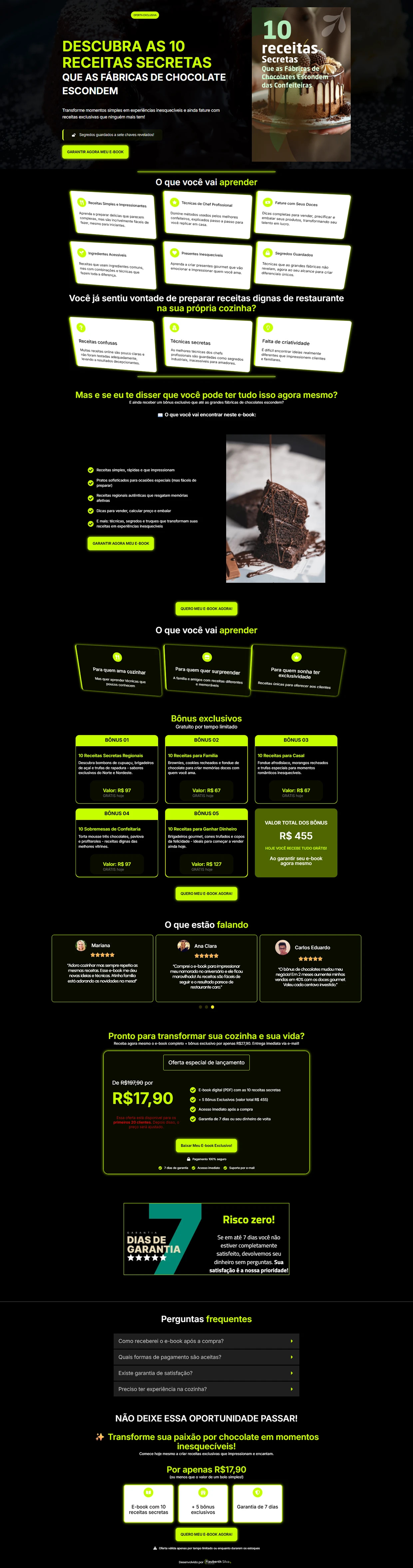 Pagina de vendas para e-book