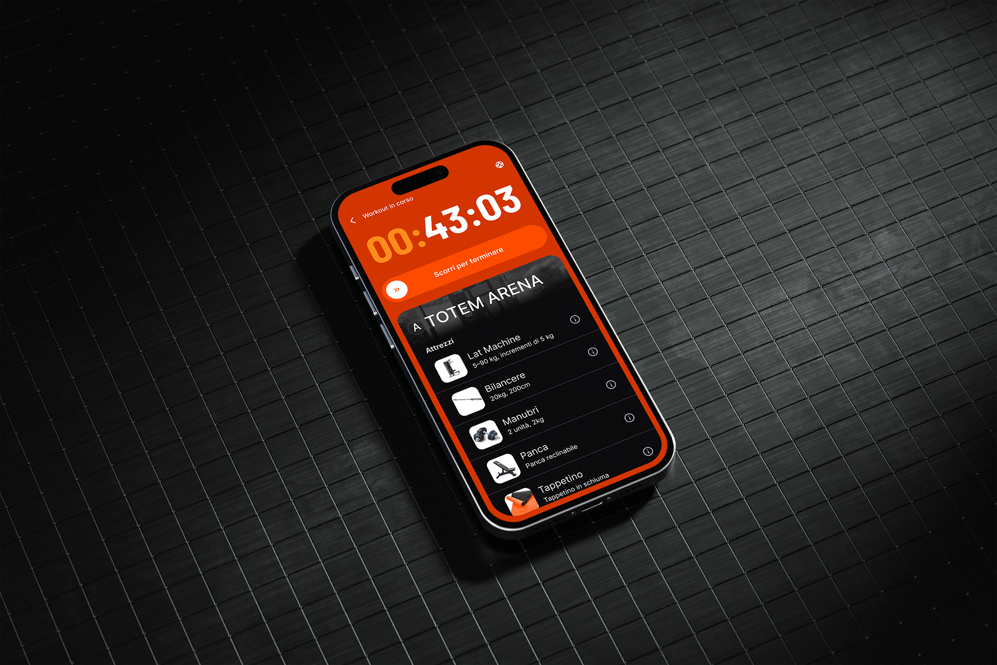 Example of Totem: Fitness Everywhere mobile app