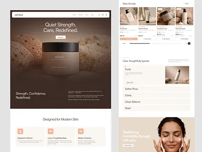 The Uema – Modern Skincare E-commerce ecommerce online store shopify skincare store woocomerce