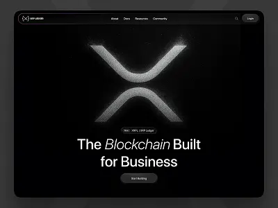 XRPL - Crypto Website Design 3d animation graphic design ui