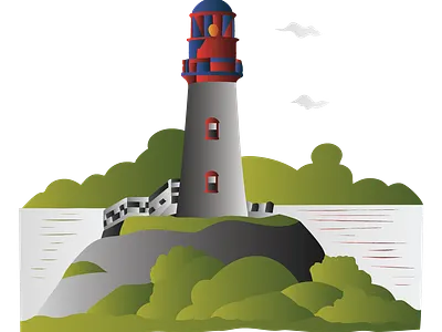 light house 3d animation branding design graphic design illustration logo motion graphics ui vector