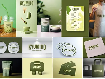 Matcha Tea brand identity design branding logo matchatea restaurant logo