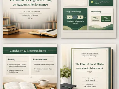 Academic Presentation & Thesis Design – Personal Concept branding graphic design logo ui