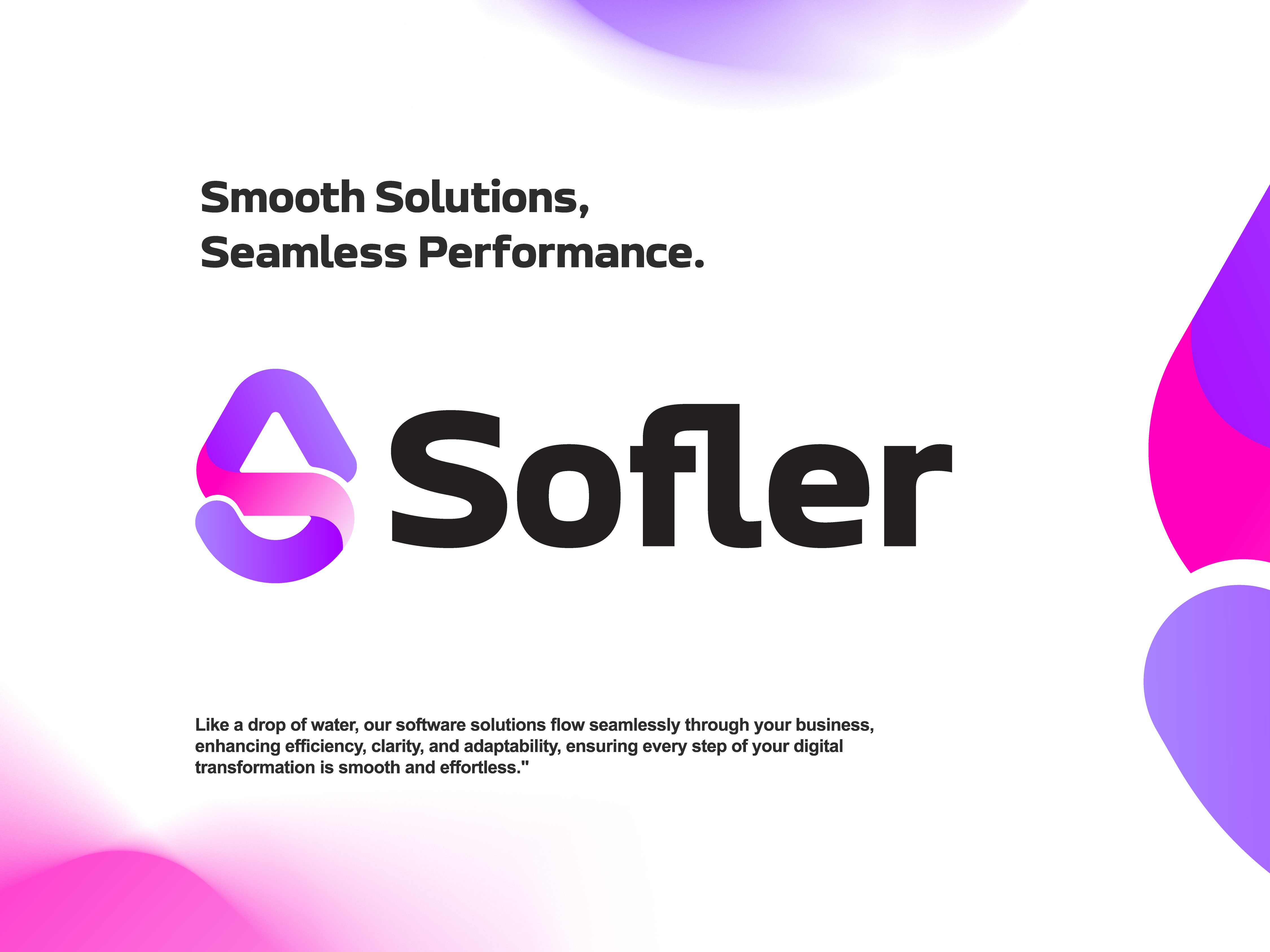 Sofler - Modern S logo, S letter, Modern logo, UI, AI, Tech 3d ai app branding creative logo gradient logo graphic design logo modern logo modern s logo s drop logo s letter logo s logo s tech logo s technology logo tech logo ui website