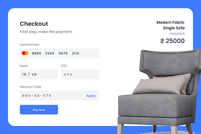 Credit Card Checkout branding design illustration typography ui ux