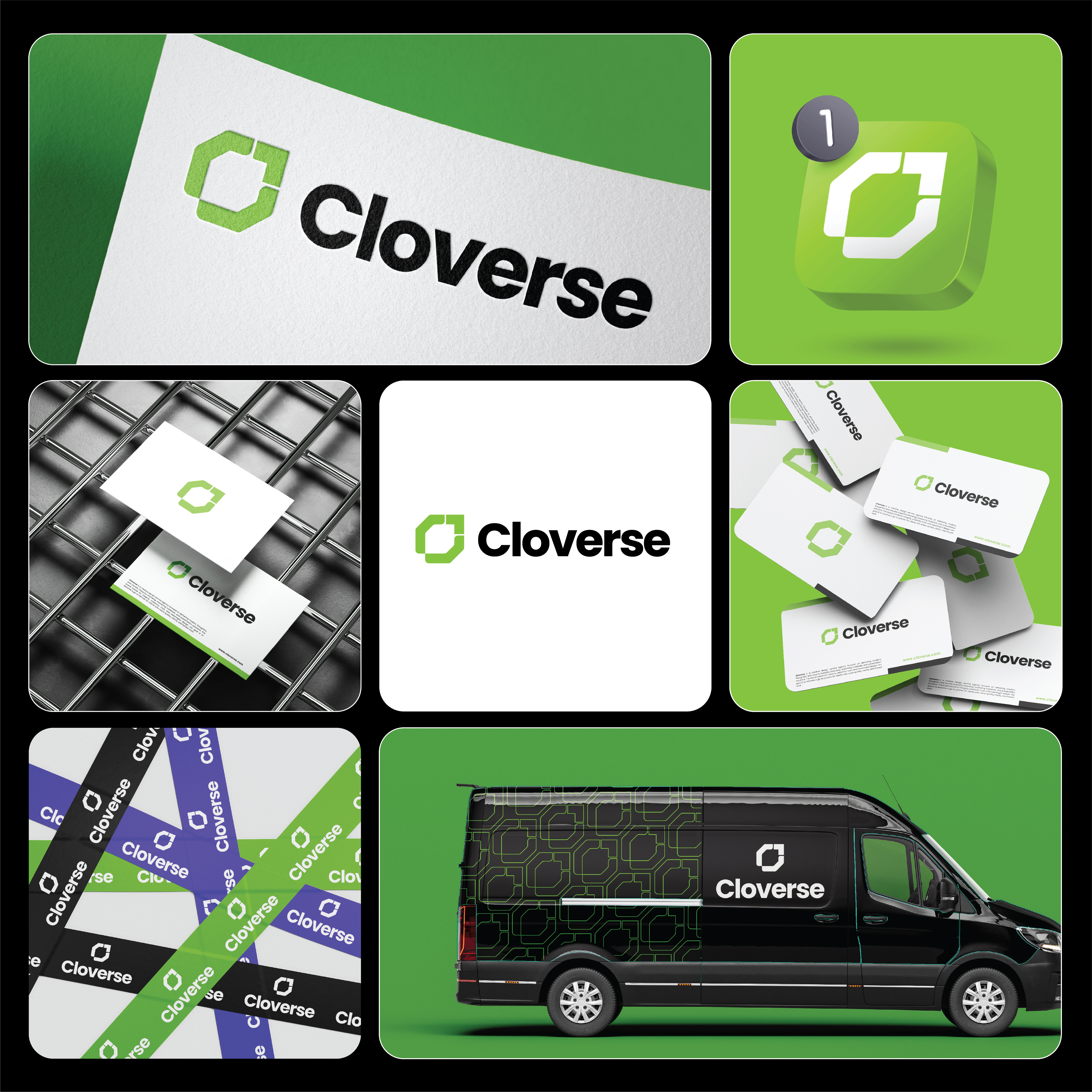 Cloverse Visual Identity brand identity creative logo graphic design logo logodesign logodesigner minimal logo premium logo visual identity
