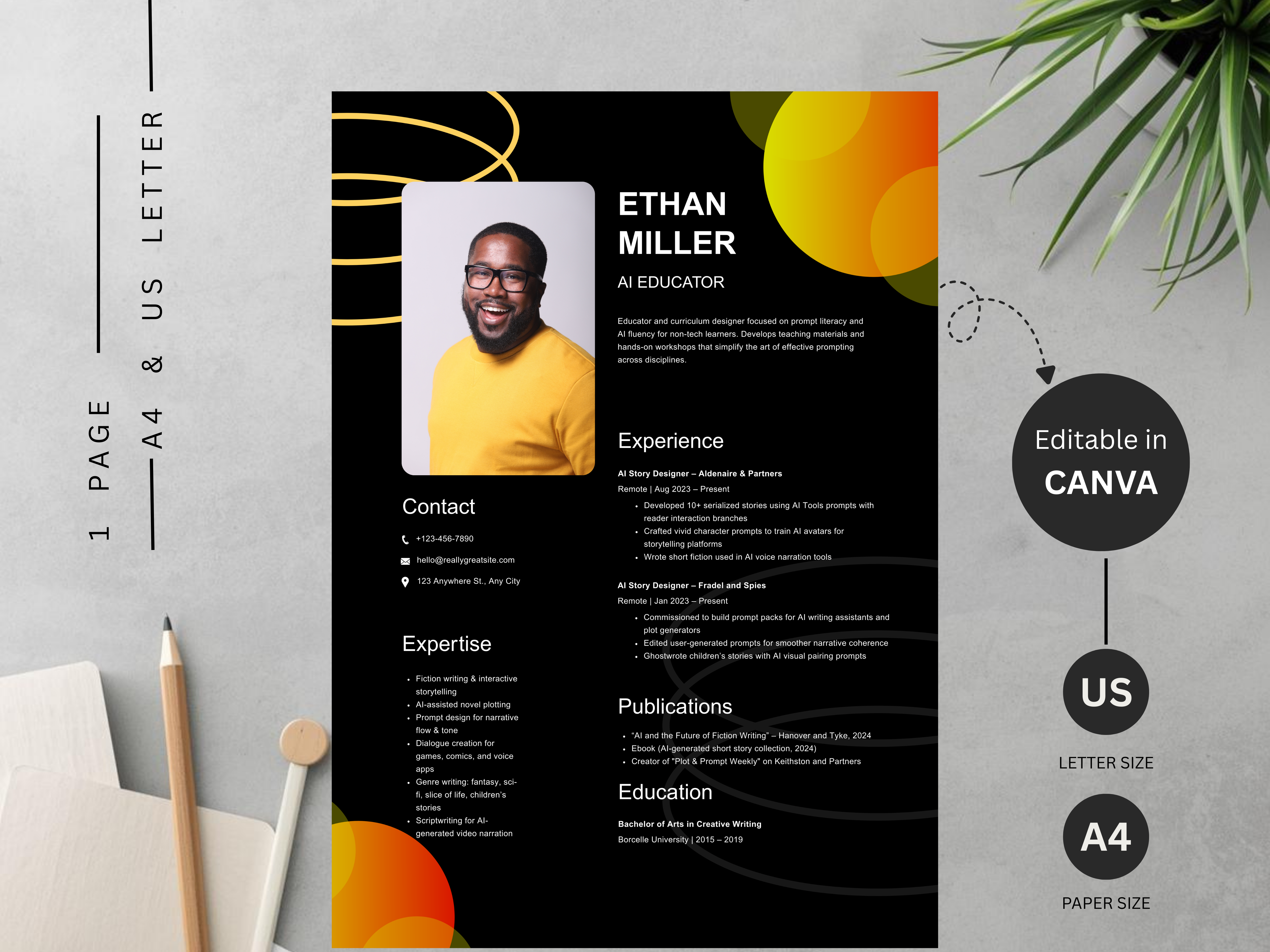 Example of Done For You Canva Resume & Cv Templates
