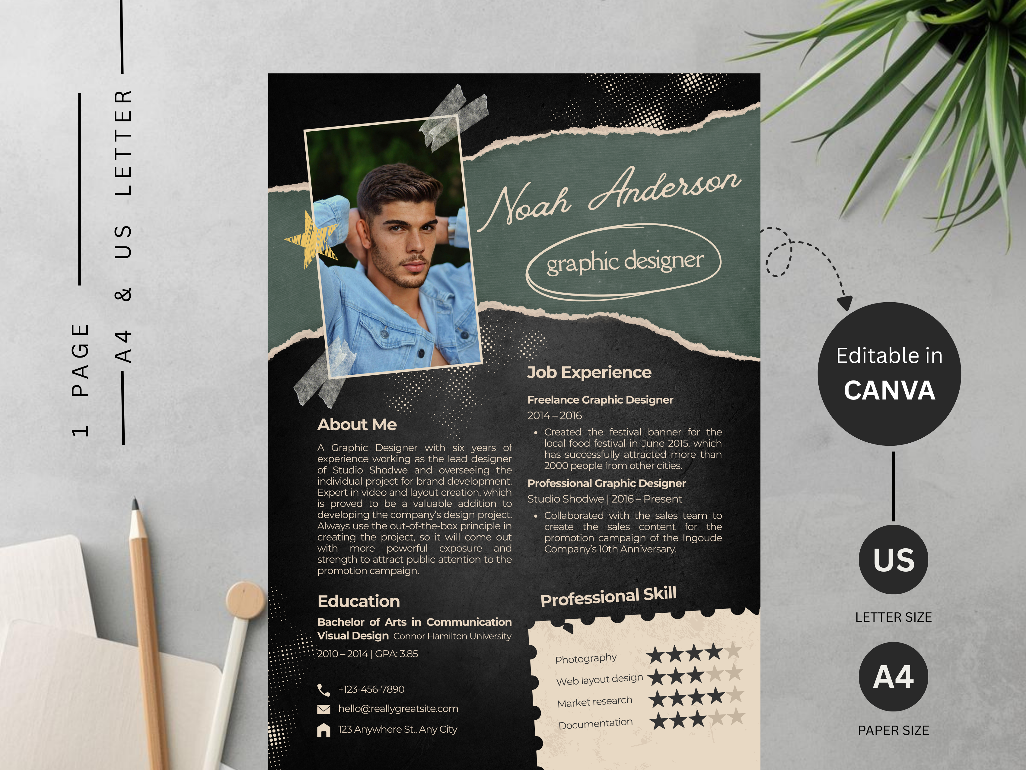 Example of Done For You Canva Resume & Cv Templates