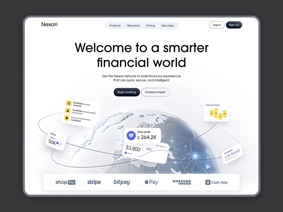 Website for Secure Banking Integration