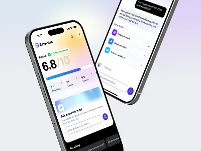 Travel Mobile App Design | AI Assistant 3d animation graphic design ui