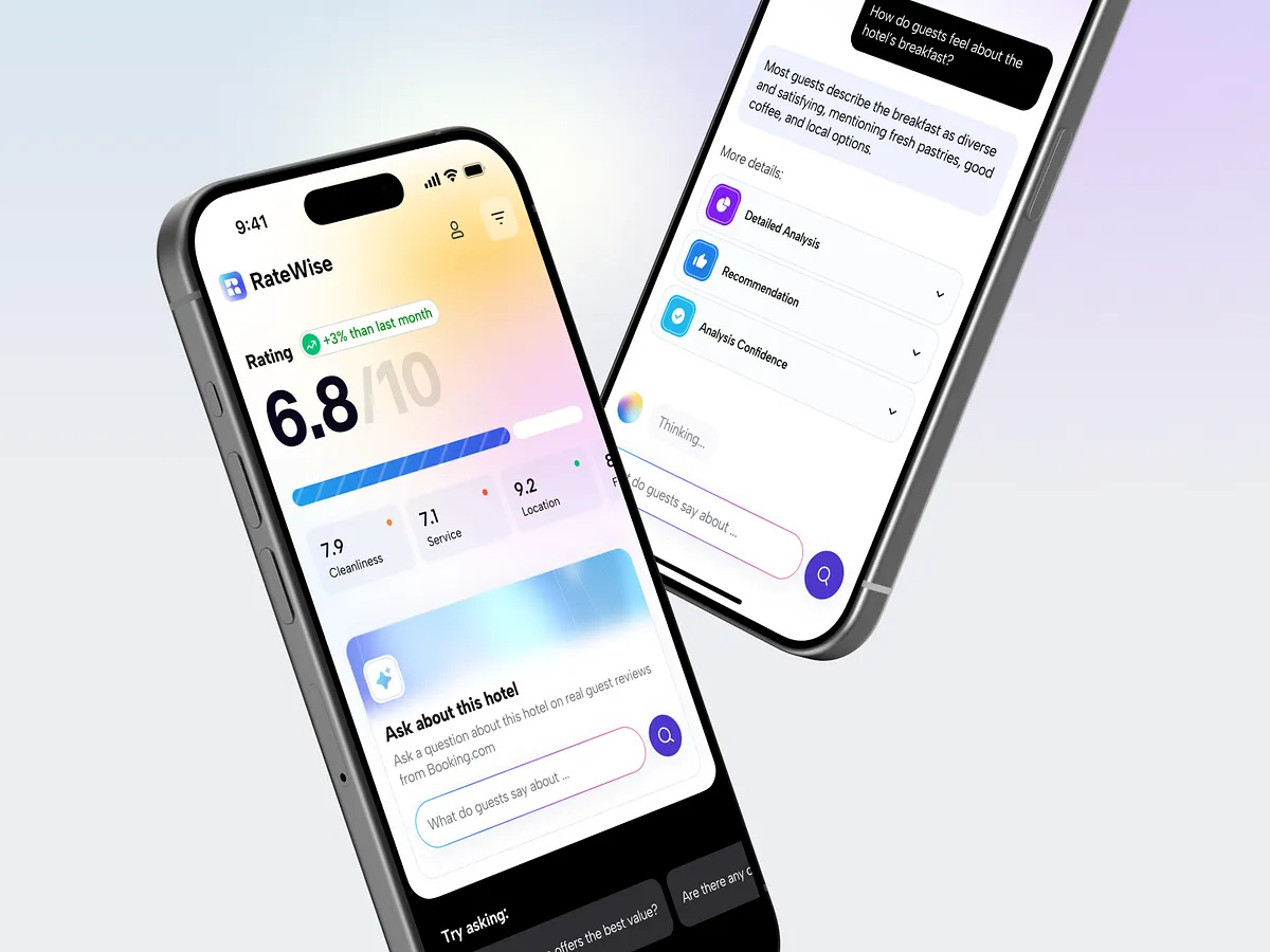 Travel Mobile App Design | AI Assistant