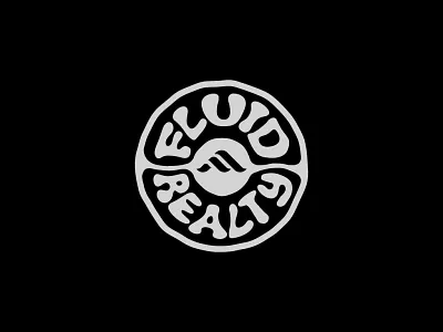 Fluid Circle Badge branding graphic design logo typography