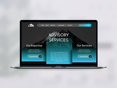 Advisory Services Website Design b2b website user experience branding for advisory firms consulting firm web design dark theme website design enterprise website ui design figma website design high end web design agency investment firm website ui luxury corporate website modern business website ui premium website design showcase professional services web design responsive corporate website startup advisory website strategy consulting website webflow ready website design