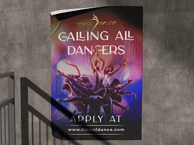 Time Of Dance Poster time of dance poster design