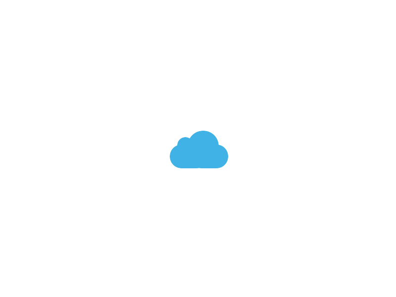 Cloud loader - Motion loader motion graphics principle