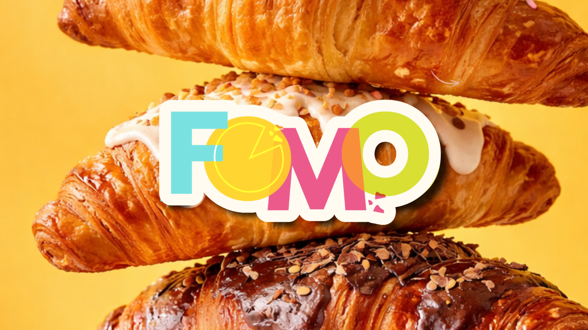 FOMO Bakery — Branding & Visual System art direction bakery branding brand design brand identity colorful branding concept branding creative direction digital design editorial design food branding food photography gen z branding lifestyle branding logo design menu design modern branding packaging design retail branding storefront design visual identity