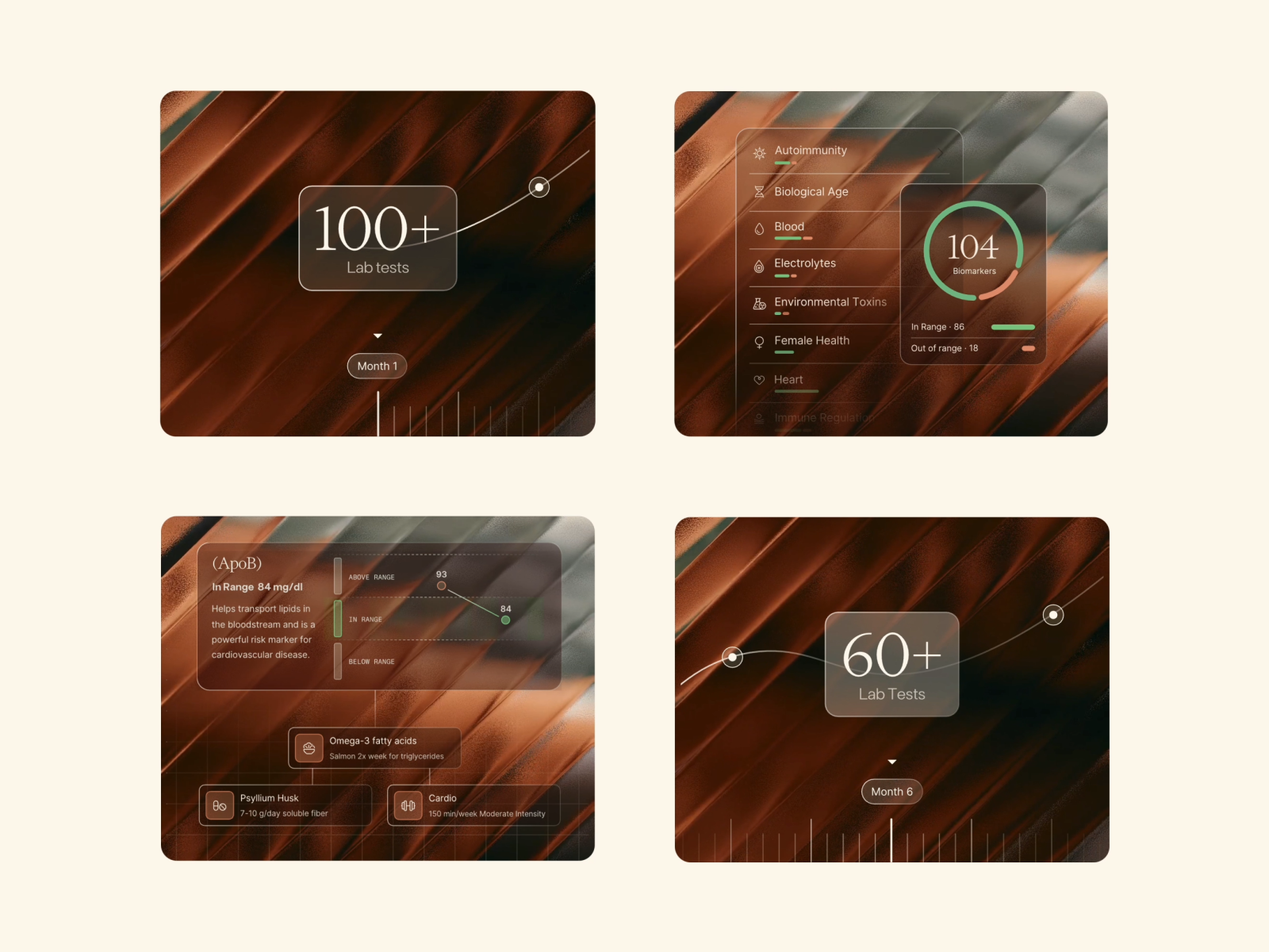 Function Health / Web animation app biological biotech blood branding function glass health immunity lab longevity medical texture timeline ui ux web website wellness