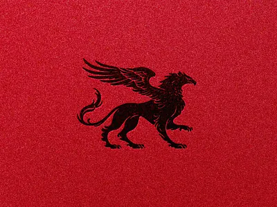 Griffin bird branding creature design eagle fantasyart freedom graphic design griffin gryphon heraldry icon illustration logo logo design minimalist mythology premium vector wings