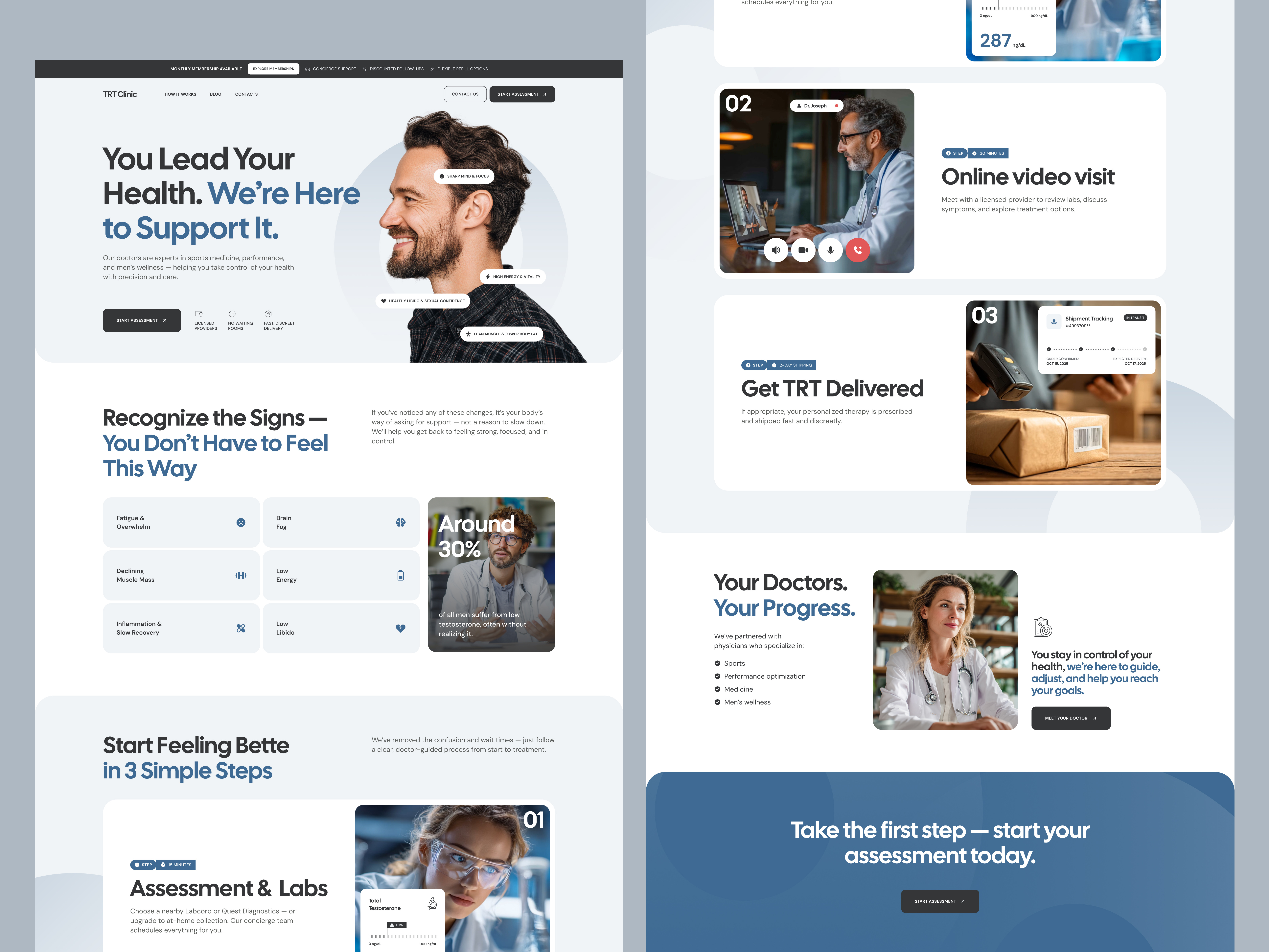 Example of Landing Page / Website Home Page Design