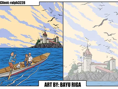 commissioned works art black and white character design comic comic book design drawing manga