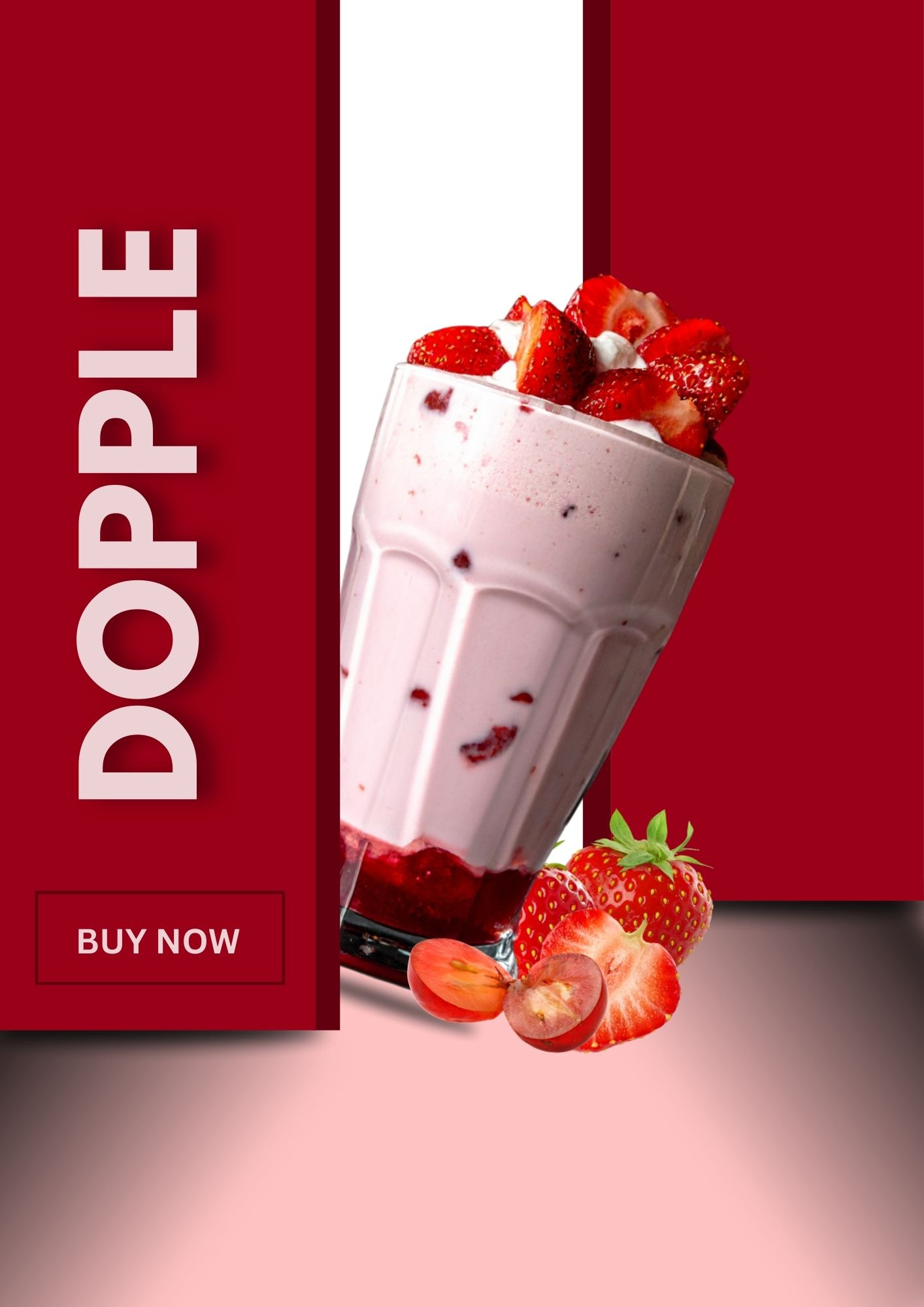 Milkshake Design on Canva branding canva canva design canva designs canva pro canvaexpert captivatingdesign designs graphic design highconversion milkshake motion graphics restaurant designs strawberry milkshake