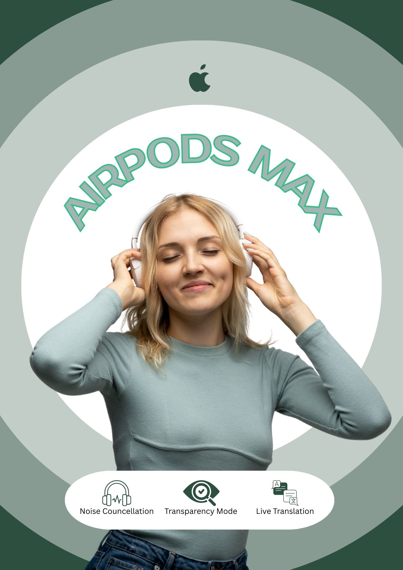 Airpod Design on Canva ads design advertisement airpods designs branding canva canva designs canva expert canva pro captivating designs captivatingdesign design earspods gadget business head phones highconversion marketing pinterest inspiration sales