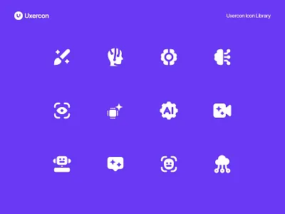 Artificial Intelligence - Uxercon Icon Library ai ai icon ai logo animation artificial intelligence artificial intelligence icon design digital figma icon icon design icon set internet logo tech technology ui uiux ux uxercon