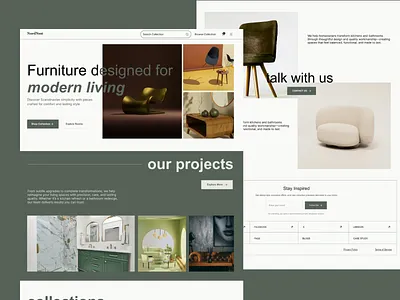Furniture website UI exploration furniturewebsite productdesign uiux uiuxdesign webdesign website design