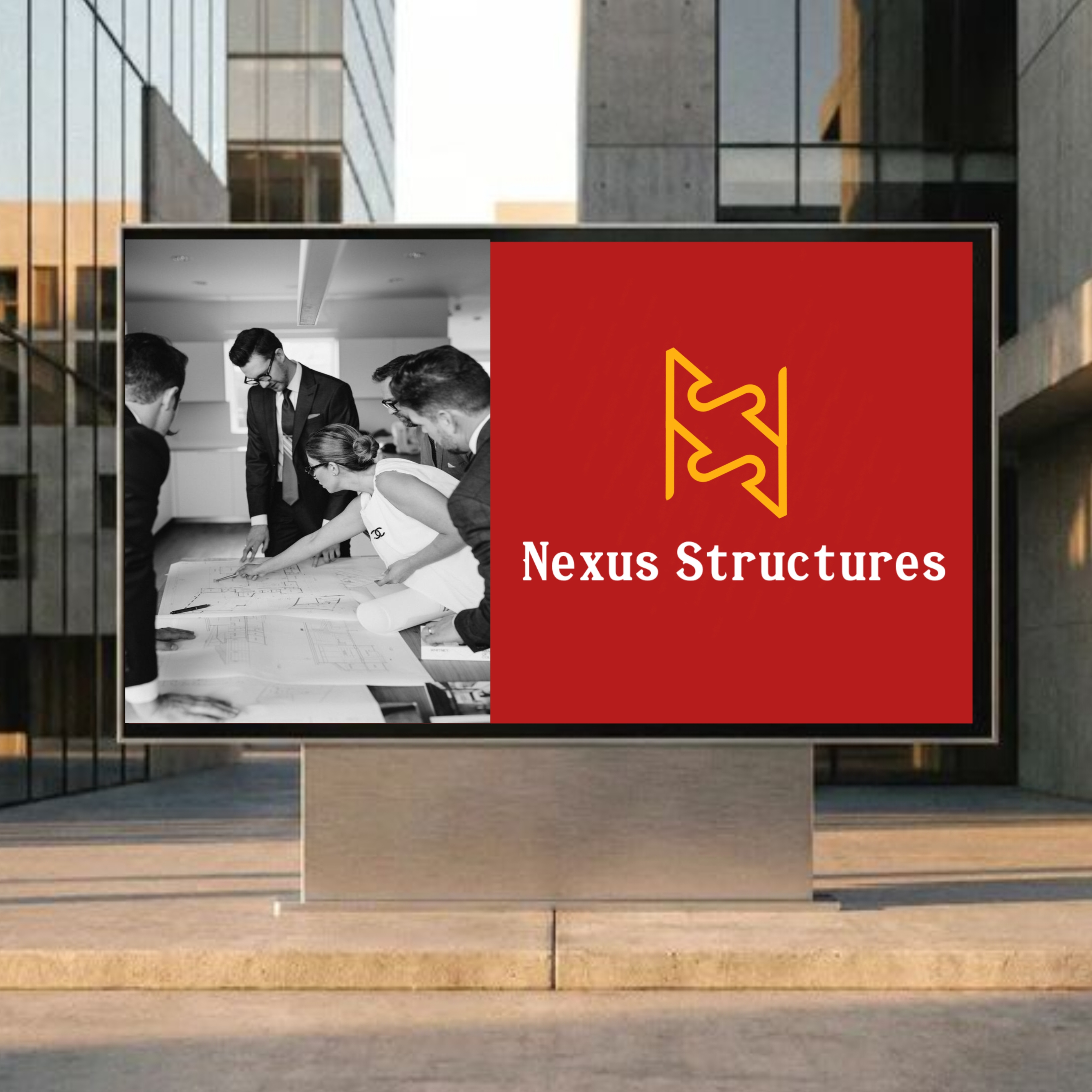 Example of N+S Logo Design For Nexus Structures 
