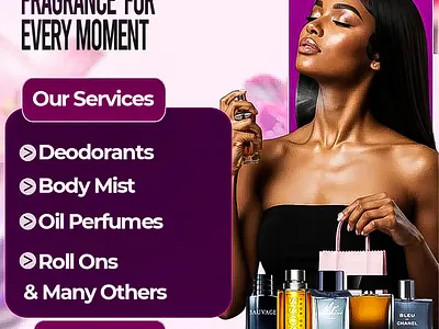 A Flyer Design for Deligted Scents. graphic design