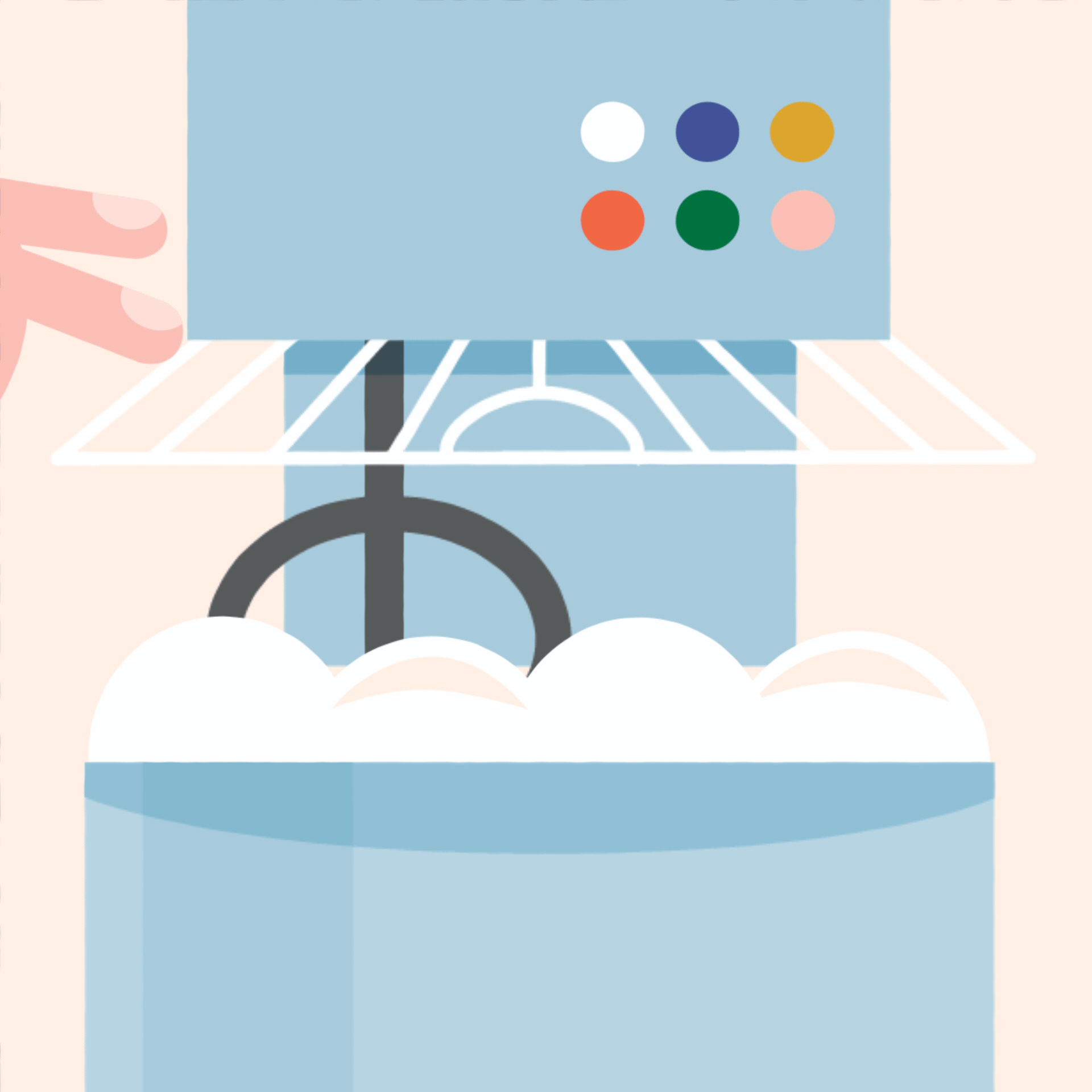Mixing the Dough! 2d animation adobe after effects amywheelhouse awheelinmotion branding colours design dough graphic design hands illustration mixer motion design motion graphics pizza making playful sparkles