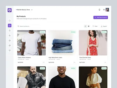 Goodsly — SaaS Dashboard for Managing Products admin panel clean design dashboard design desktop ecommerce list product management marketing minimalist product product management saas ui uidesign uiux ux uxdesign web design website
