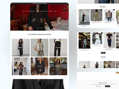 J Boutique-Luxury Fashion E-commerce Website UI branding clothing store ecommerce ui ecommerce website fashion ecommerce fashion website lifestyle brand luxury fashion minimal design modern website online store product showcase responsive design retail website sale page ui design ux design web design website ui women fashion