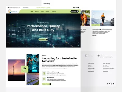 Garudan Energy – Renewable Energy Corporate Website UI branding business website clean design corporate website eco friendly energy solutions energy website garudan energy green energy landing page modern website power solutions renewable energy solar energy sustainability technology website ui design ux design web design website ui