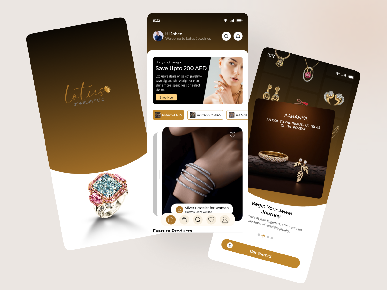 Example of Jewellery Logo, Website & Mobile App D&D
